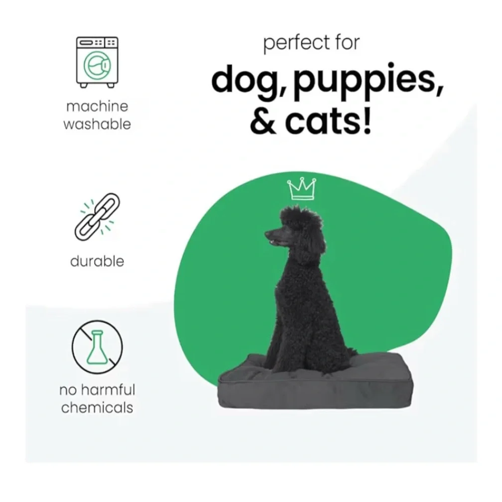 Molly Mutt Organic Cotton Dog Bed Cover I’m A Realist Print Medium to Large - Picture 3 of 5